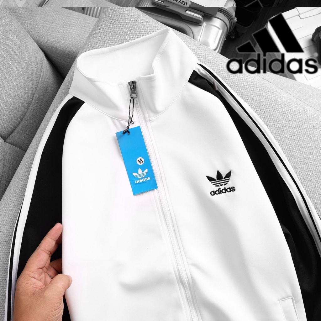 Áo khoác Adidas nữ nam sọc cánh tay chất vải umi dày dặn cao cấp xịn,tốt,bền GZAK042 Store Q&amp;P