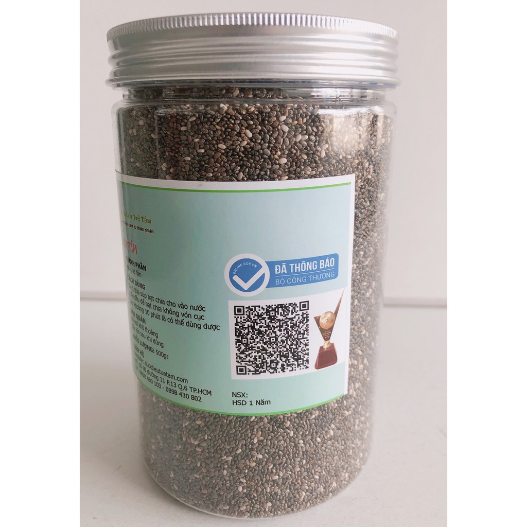 Hạt chia tím (hủ 500gr)