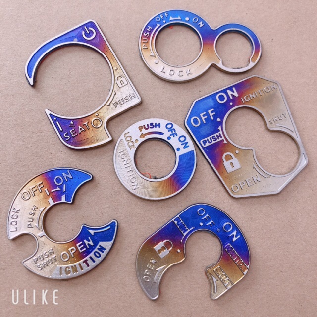 Tem ổ khoá titan xe máy