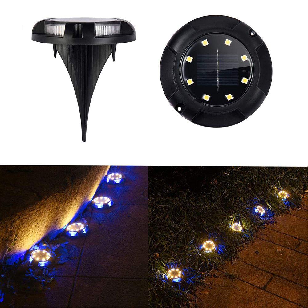 YOLA Đèn LED Âm Đất 12 Bóng Sử Dụng Năng Lượng Mặt Trời