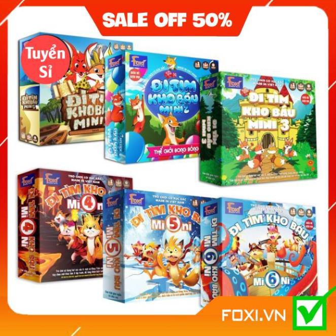 Boardgame trẻ em - Đi tìm kho báu mini Foxi-Đồ chơi trẻ em thông minh sáng tạo-phát triển IQ cao thumbnail