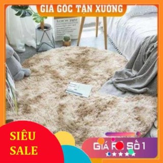 Thảm lông tròn chụp ảnh trải sàn - Kích Thước 1m x 1m