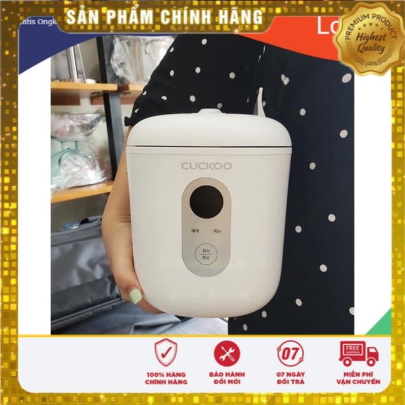 [Mã ELHADEV giảm 4% đơn 300K] Nồi cơm mini Cuckoo Marshmallow CR-0255MW - Bảo Hành 12 Tháng (Nội Địa Hàn)