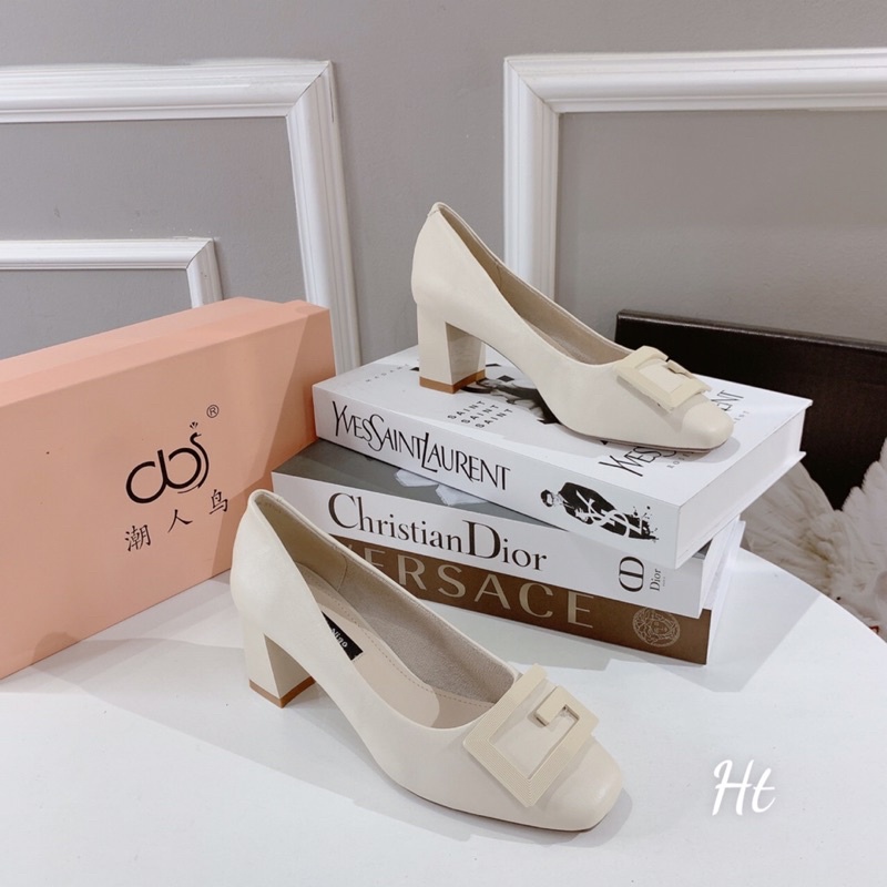 ❄️ Giày cao gót đế vuông 7cm❄️ hàng quảng châu full box