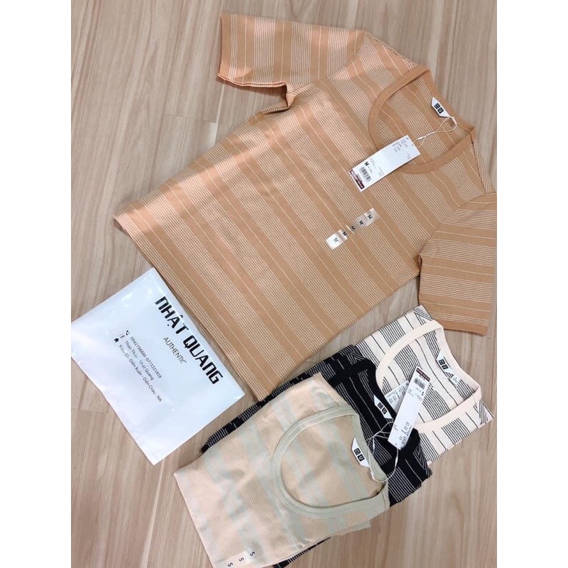 Áo phông u tay lỡ uniqlo nhật auth