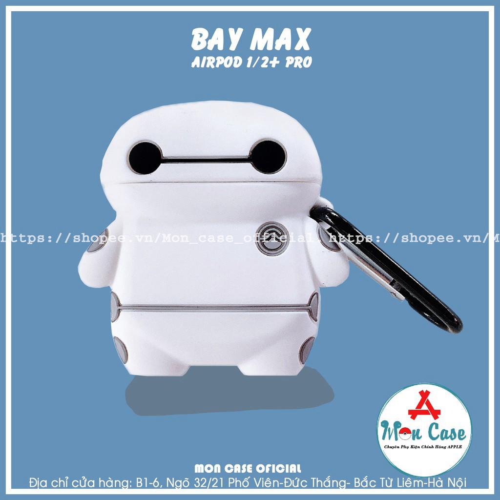 Case airpods BAYMAX ️🔔FREESHIP EXTRA🔔 Vỏ bao airpod 1-2/Pro silicon đựng tai nghe không dây