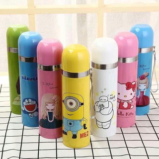 BÌNH GIỮ NHIỆT NẮP BẬT 500ML Cute [ Yêu Thích]