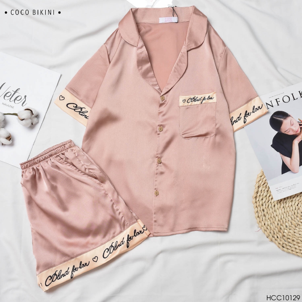 [Mã WARN20 giảm 20k đơn 150k] 𝑪𝑶𝑪𝑶 𝑩𝑰𝑲𝑰𝑵𝑰 Bộ Đồ Ngủ - Đồ Mặc Nhà Lụa Satin ( VCC20007 ) | BigBuy360 - bigbuy360.vn