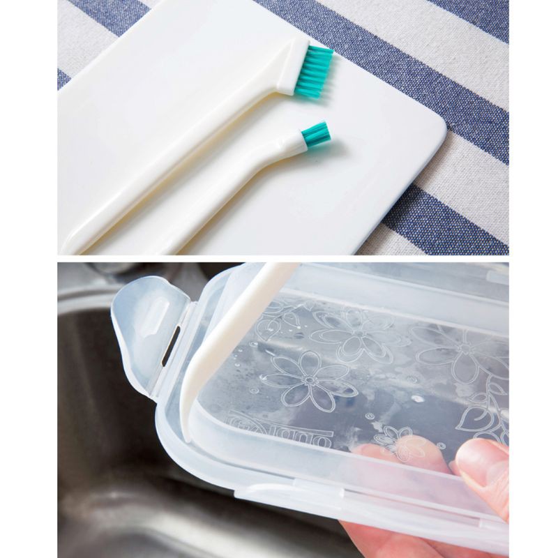 2 Bàn Chải Vệ Sinh Bình Sữa Cầm Tay Tiện Lợi