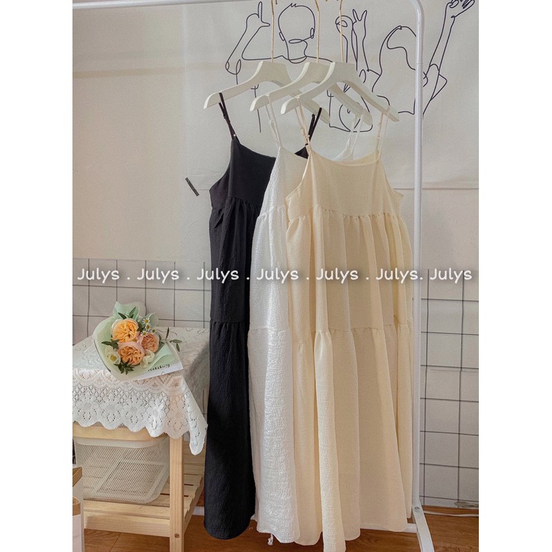 [Mã FAGREEN245 giảm 10% tối đa 30K đơn 99K] Váy maxi dáng babydoll hai dây (ảnh thật shop chụp kèm video) | BigBuy360 - bigbuy360.vn