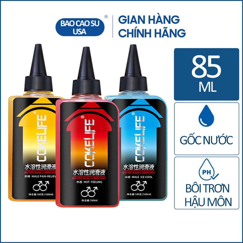 Gel bôi trơn hậu môn Cokelife Superman giảm đau, tăng cảm xúc 85ml