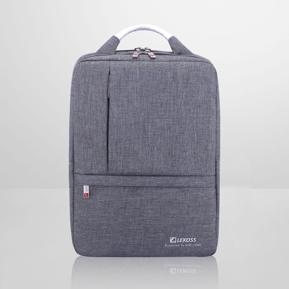 Balo laptop 14 inch vải dù chống sốc quai cầm nhựa cứng nhiều ngăn dành cho nam nữ đi học đi làm du lịch backpack