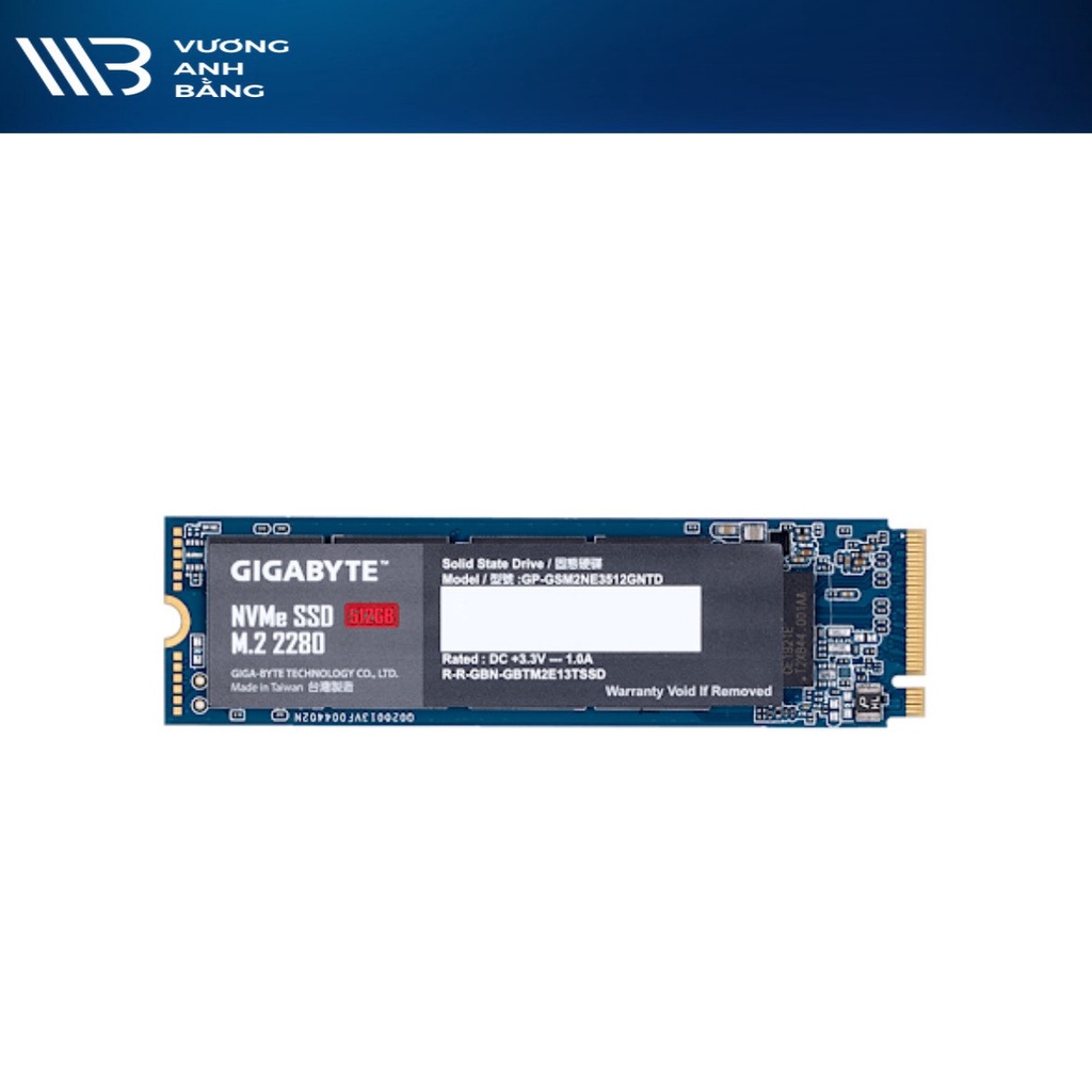 Ổ cứng SSD M.2 PCIe 512G GIGABYTE GP-GSM2NE3512GNTD NVMe Gen3x4- Hàng Chính hãng