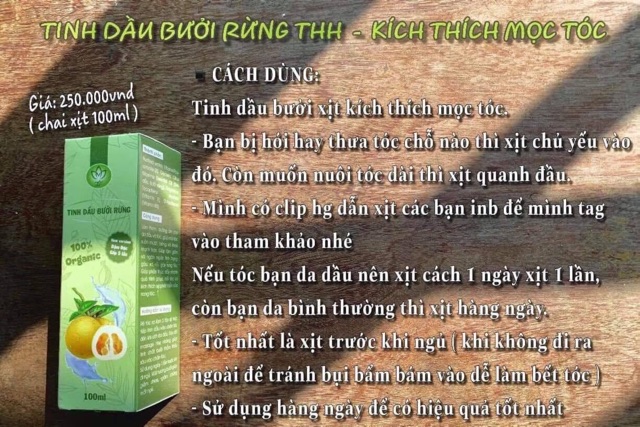 Tinh dầu bưởi rừng THH  💕phiên bản mới X5 đậm đặc💕