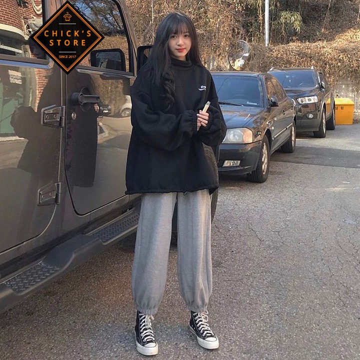 Quần jogger màu xám