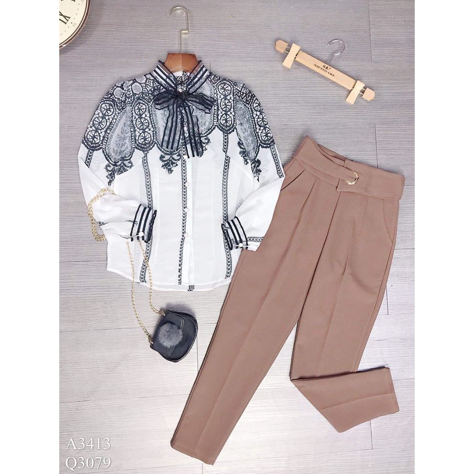 Quần tây baggy nữ ống đứng lưng cao tôn dáng chân dài CHUU Q3079 | BigBuy360 - bigbuy360.vn