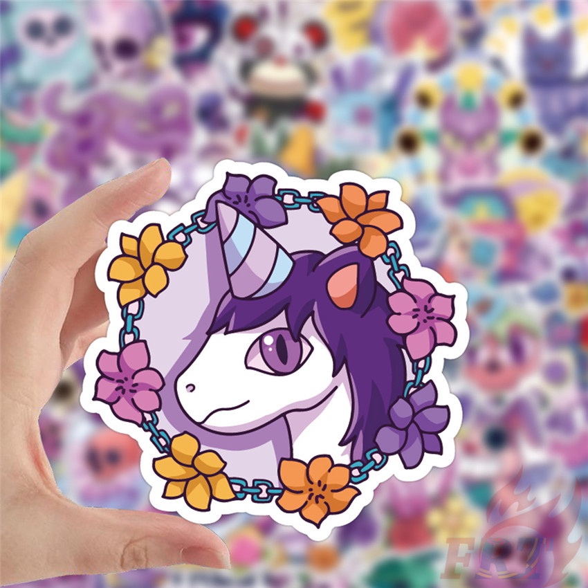 ❉ Sticker Dán Trang Trí Phong Cách Gothic Độc Đáo 01 ❉ Bộ 50 Sticker Chống Thấm Nước Họa Tiết Doodle Hợp Thời Trang
