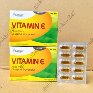 Combo 2 hộp vitamin e giúp da căng mịn sáng đẹp - hộp 30 viên chính hãng