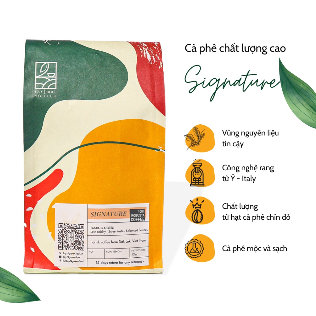 Cà phê Robusta DakLak nguyên chất rang mộc 100% vị đắng đậm đà ngọt hậu hương thơm mạnh mẽ từ TaynguyenSoul | BigBuy360 - bigbuy360.vn