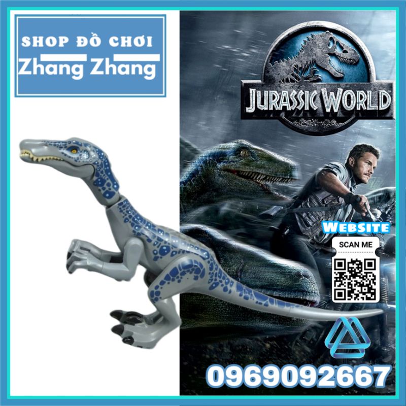 Đồ chơi Xếp hình Heavy Claw Dragon Công viên khủng long Jura Jurassic park Minifigures MG1052 KF821