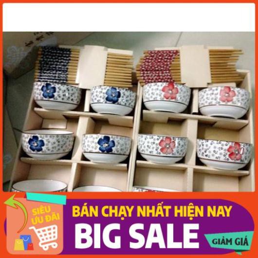 [GIẢM GIÁ SIÊU SỐC] xả kho bán buôn bộ 6 bát -6 đũa xuất nhật