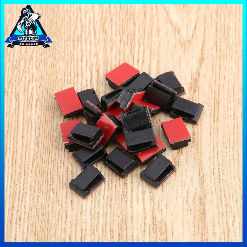 Set 100 Kẹp Giữ Dây Cáp Gắn Xe Hơi Tiện Dụng Giá Đỡ