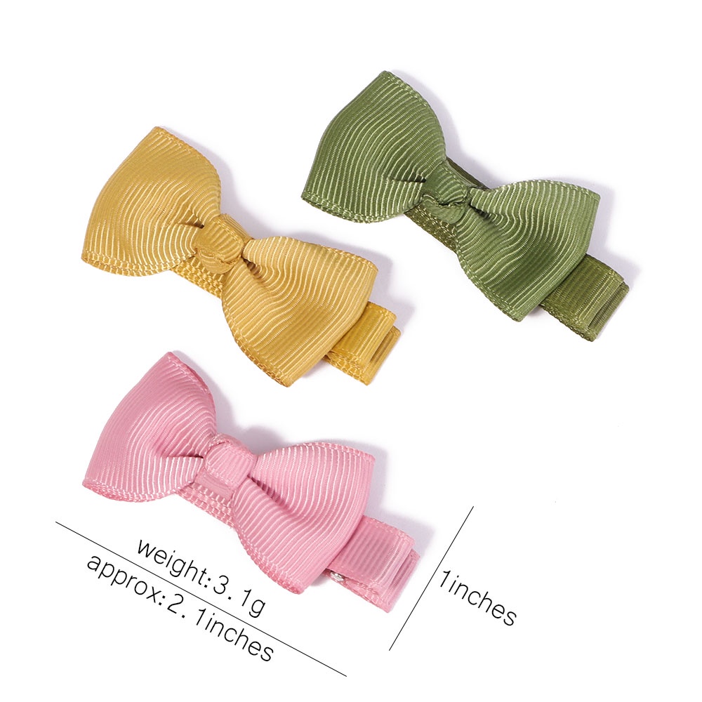 Set 10 kẹp tóc nơ RAINBOW BOWS xinh xắn dành cho nữ