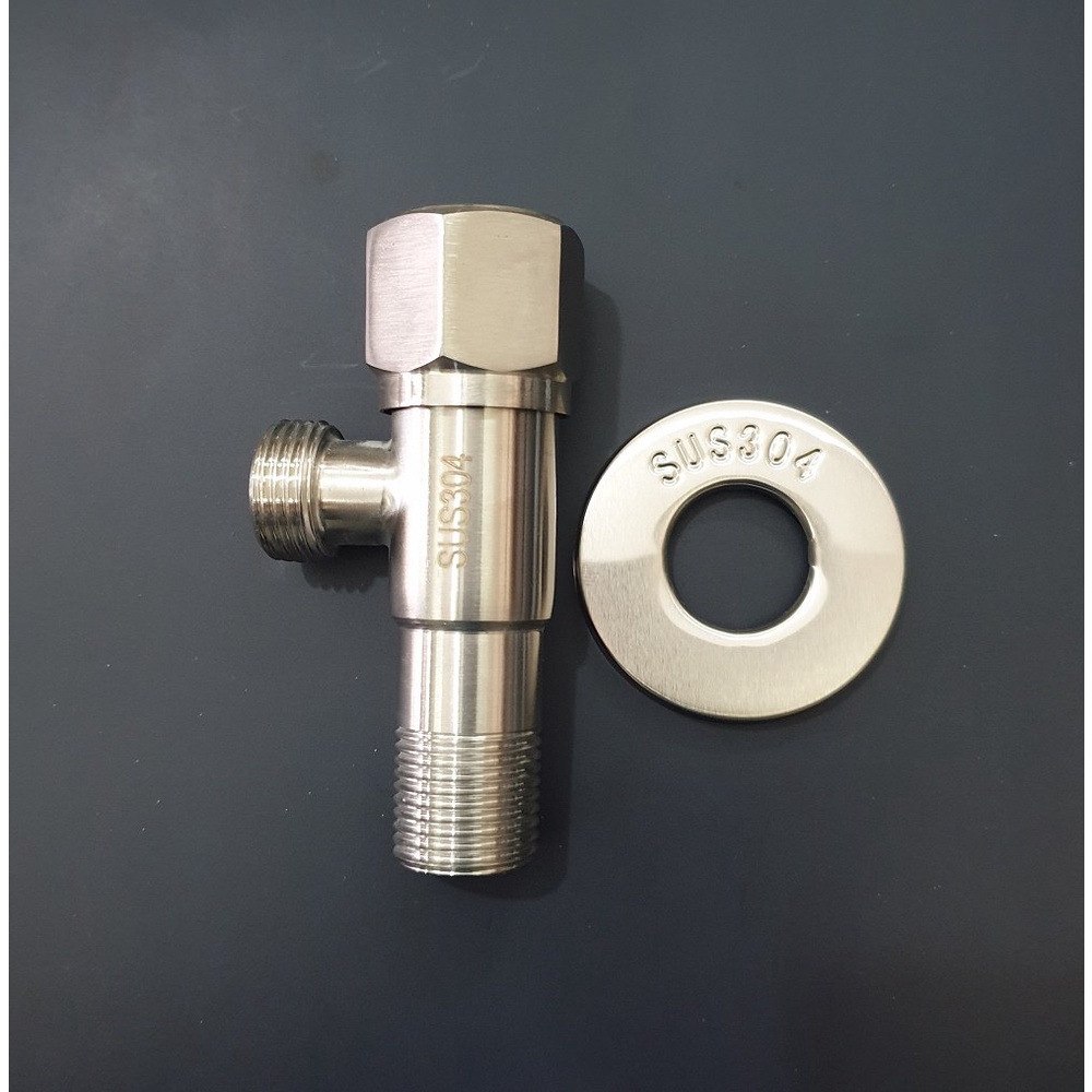 Van F 2 ngã INOX 304 chia nước cho hệ thống vòi xịt vệ sinh và bồn cầu - Giảm áp chia bồn cầu