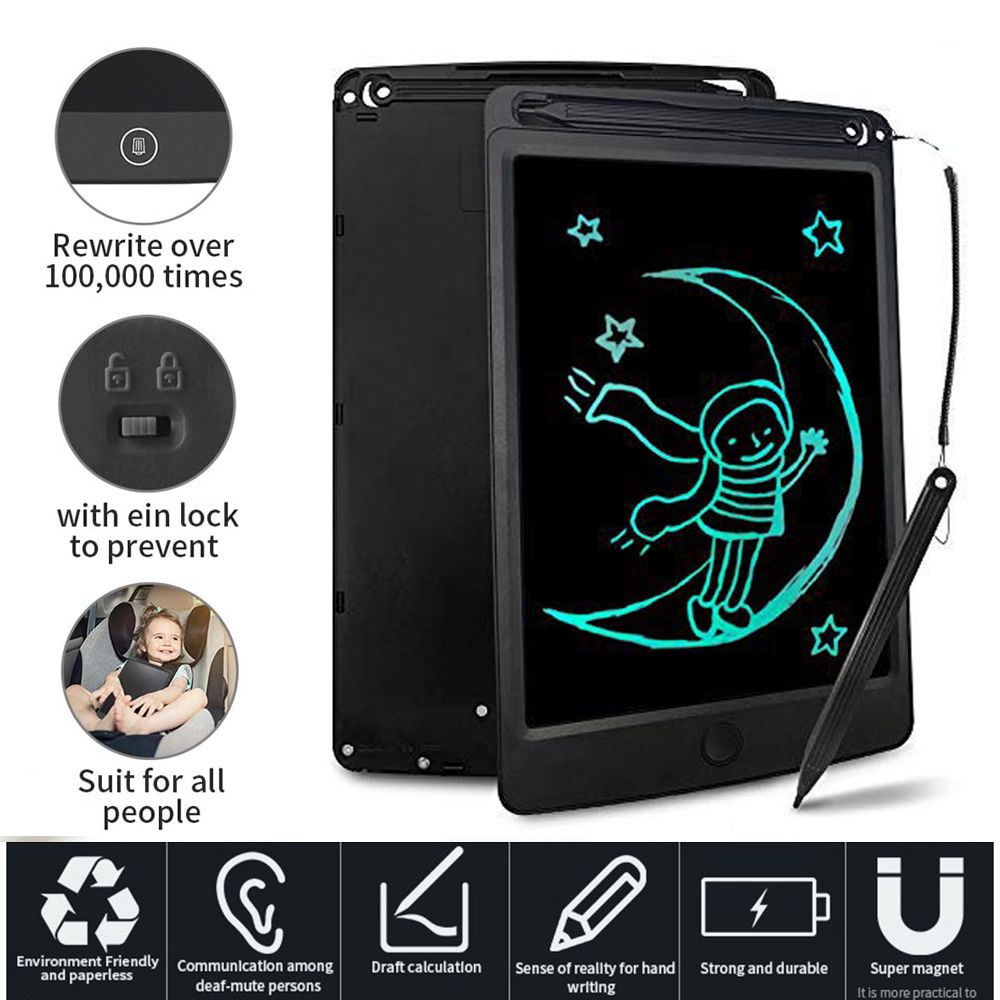 BTLIMER Bảng vẽ điện tử màn hình LCD 8.5 inch có thể xóa được cho bé