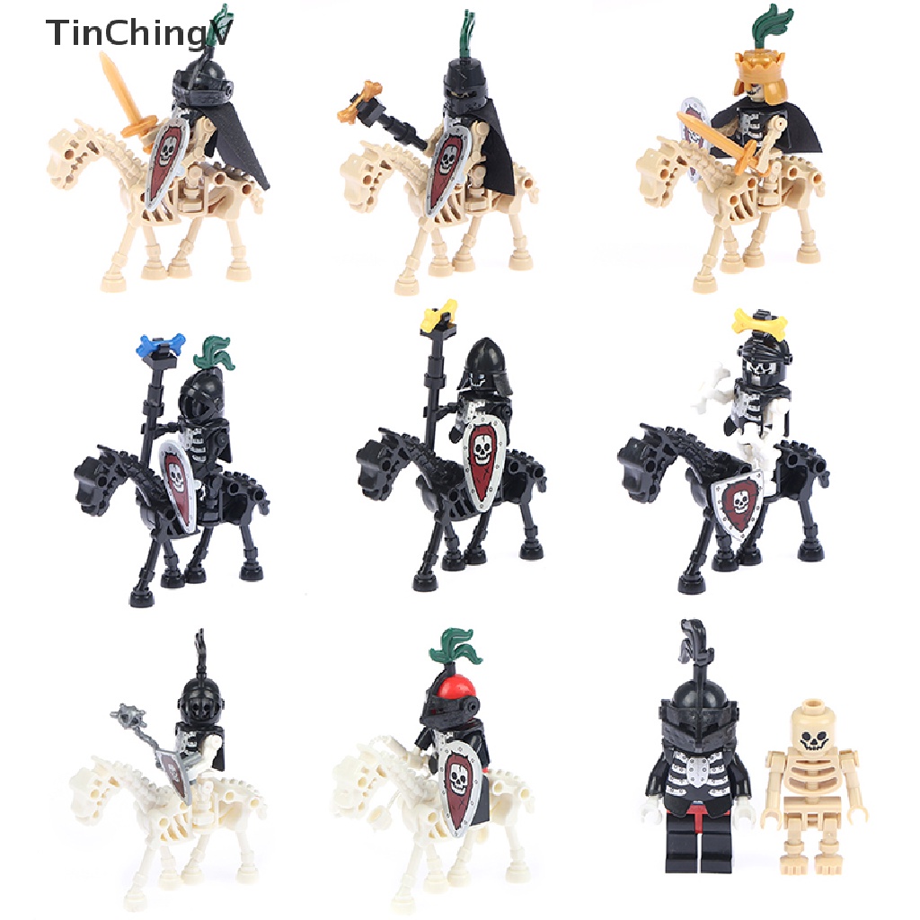 Bộ Đồ Chơi Lắp Ráp Mô Hình Hiệp Sĩ Xương Ngựa Halloween