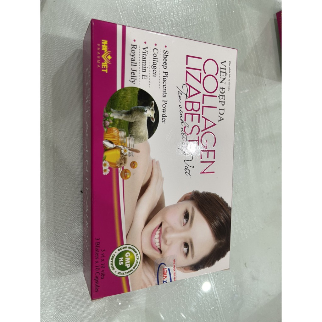 [TRẮNG MỊN HƠN ]Collagen Lizabest viên uống colagen đẹp da, trắng da an toàn, tự nhiên, chống lão hóa, giảm nếp nhăn | BigBuy360 - bigbuy360.vn