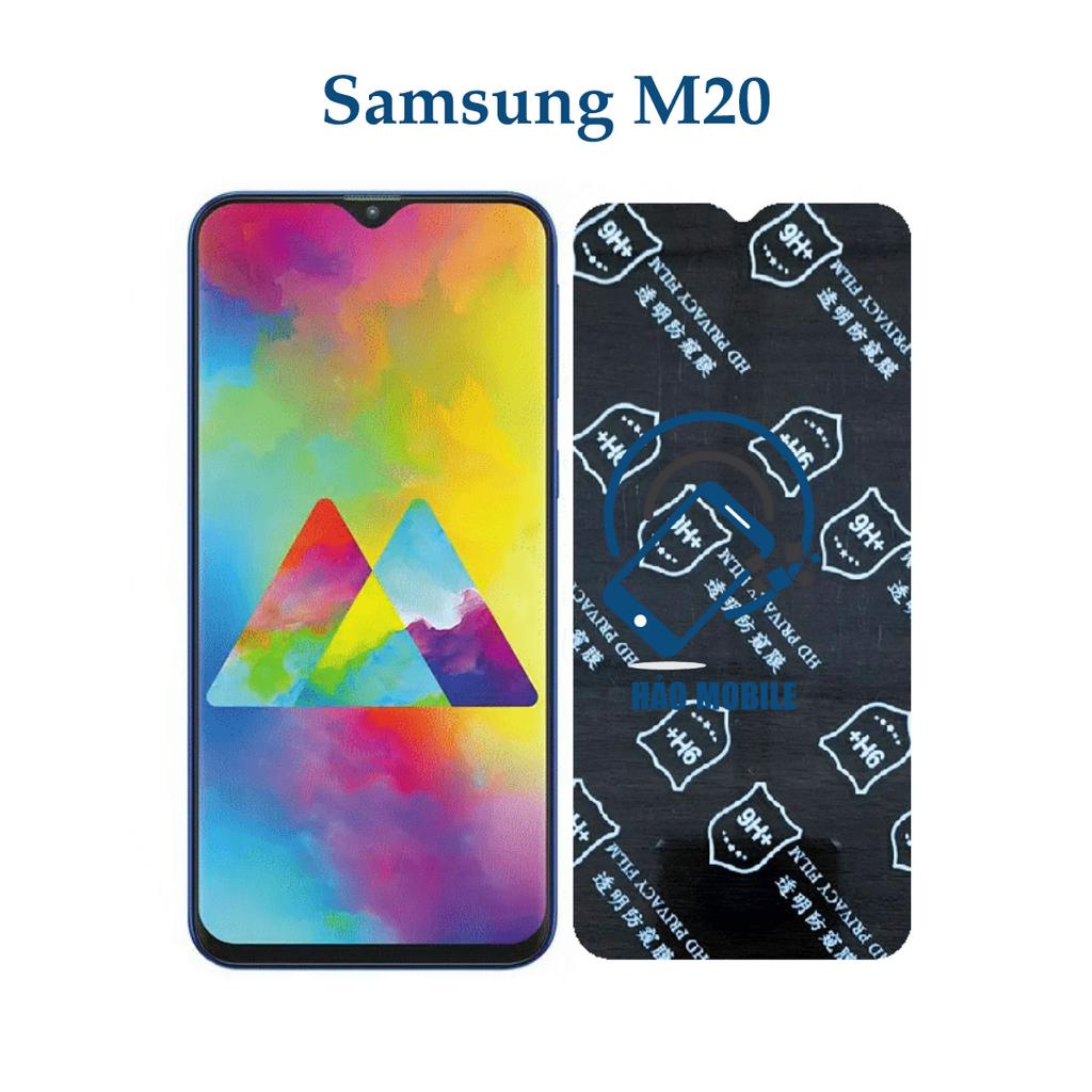Dán chống nhìn trộm Samsung M20 - Dán cường lực dẻo nano 9H+