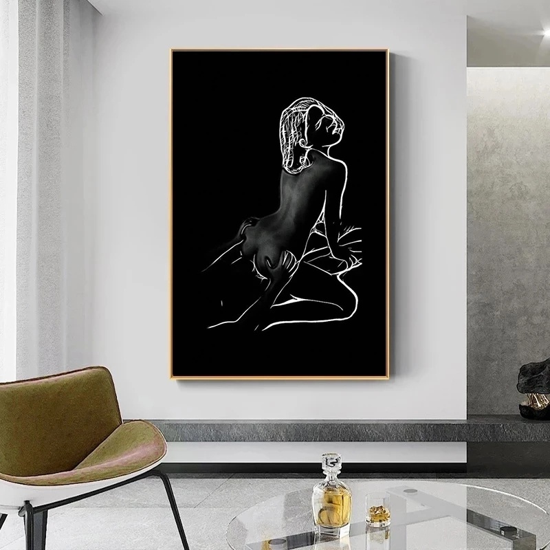 Tranh Sơn Dầu Hình Cô Gái Gợi Cảm