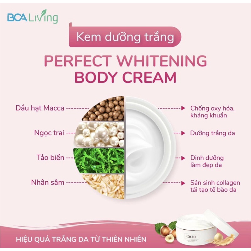 Kem dưỡng trắng Perfect whitening Body Cream