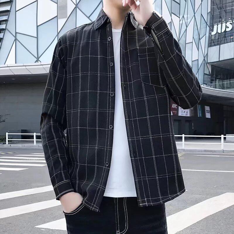 Áo Sơ Mi Ca Rô Dài Tay Thời Trang Dành Cho Nam FARUILINE MEN016