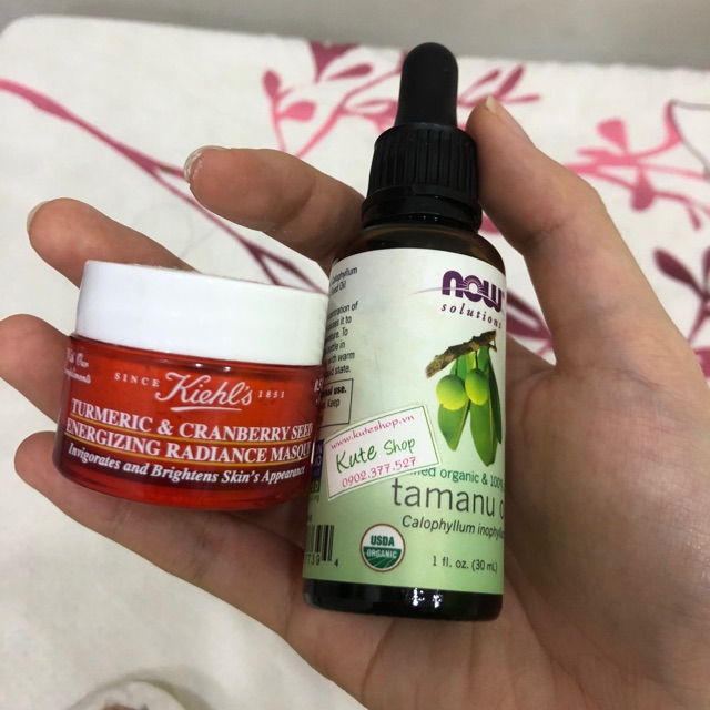 mask nghệ kiehl’s và tamanu oil