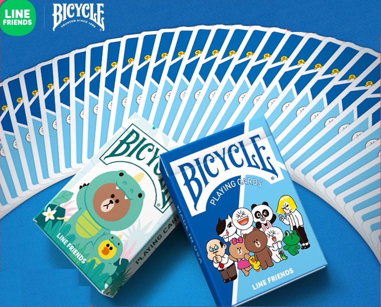 Bộ Bài Bicycle Line Friends Jungle Brown Playing Cards, Thẻ Sưu Tập USPCC, Trò Chơi Thẻ Ma Thuật, Đạo Cụ Ảo Thuật Cho Nhà Ảo Thuật