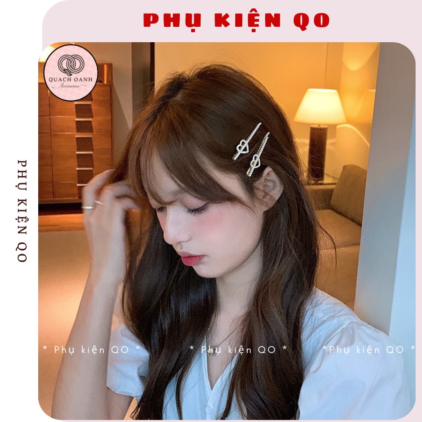Kẹp mái đá tiểu thư lấp lánh KEPM07