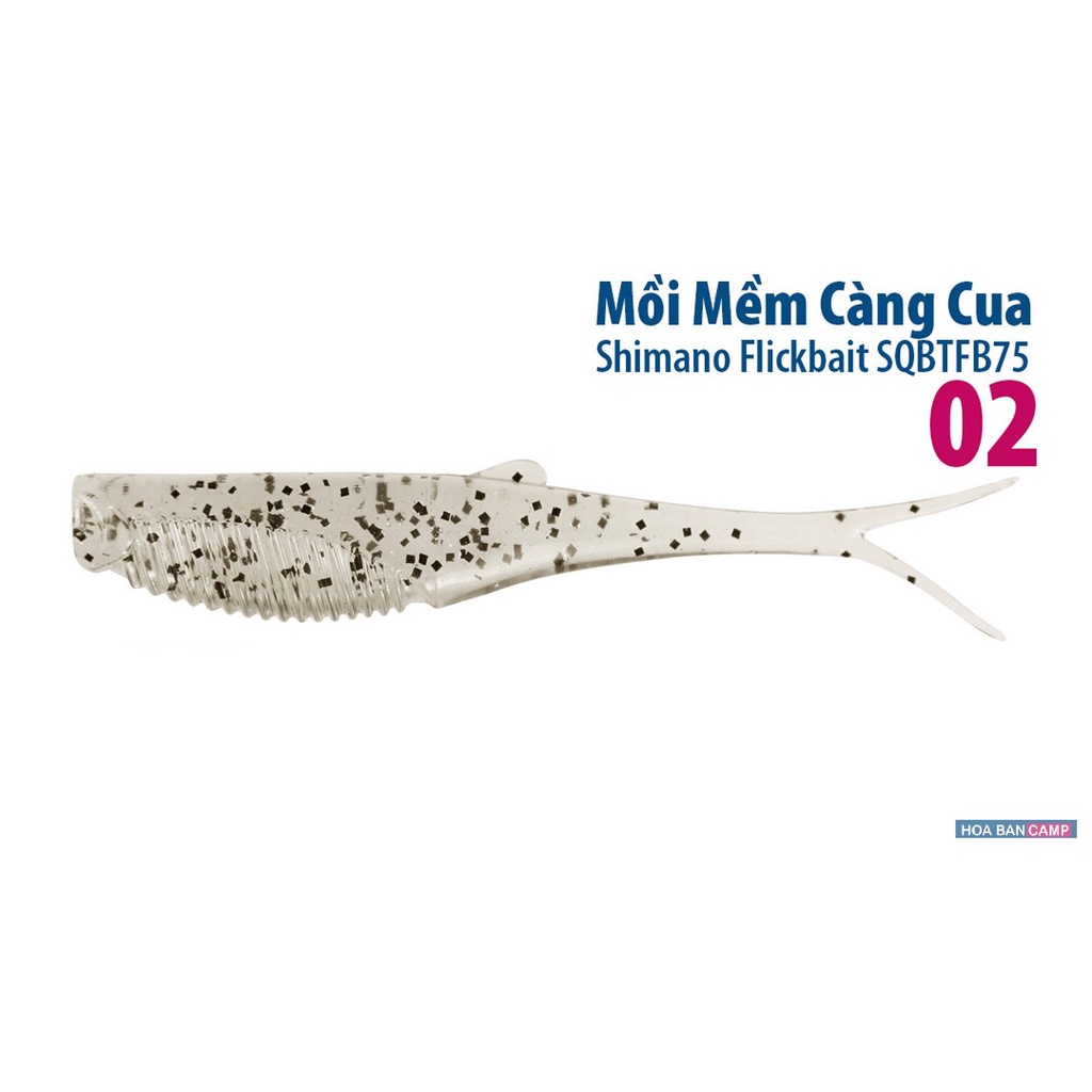 Mồi Mềm Shimano Flickbait SQBTFB75 (Càng Cua) | 7.5cm