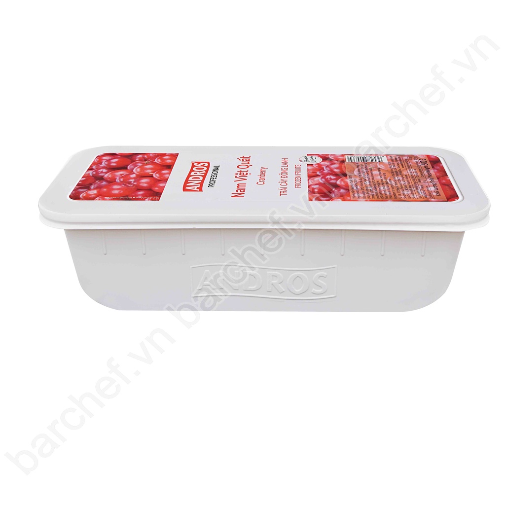 Nam việt quất nguyên trái đông lạnh Andros (Frozen Morello Cherry - IQF) - hộp 500g