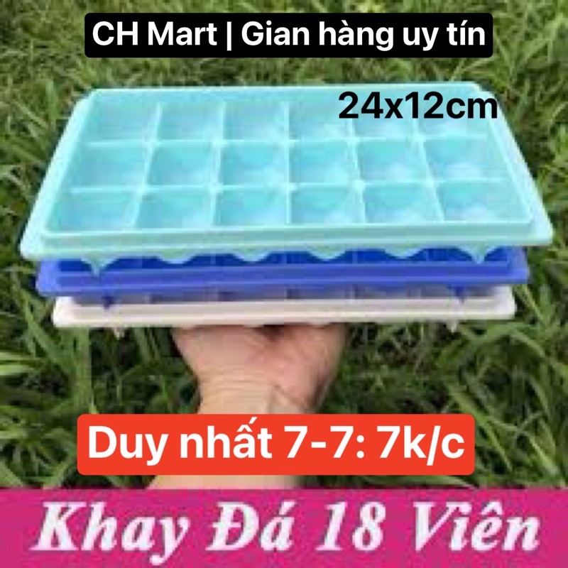 Khay đá kim cương nhựa song long bền đẹp 18 viên