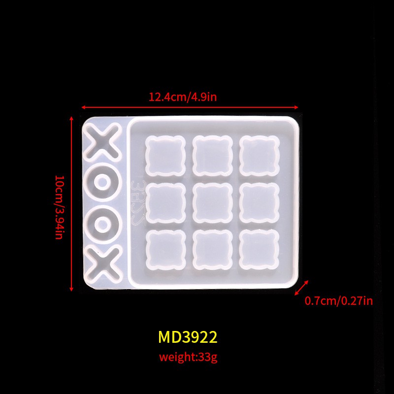 Bộ Khuôn Silicon Cờ Cá Rô XO Game Board