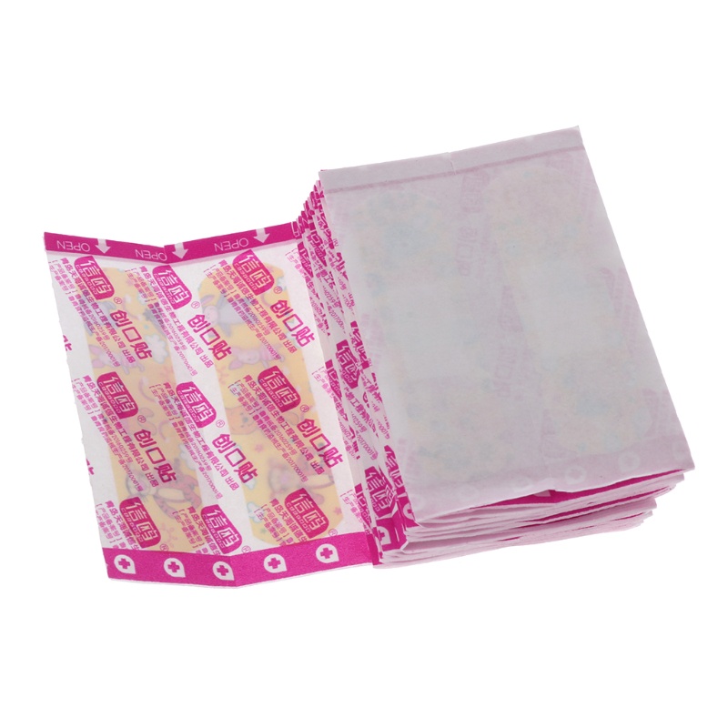 100 Băng Dán Y Tế Chống Nước Thoáng Khí Hoạt Hình