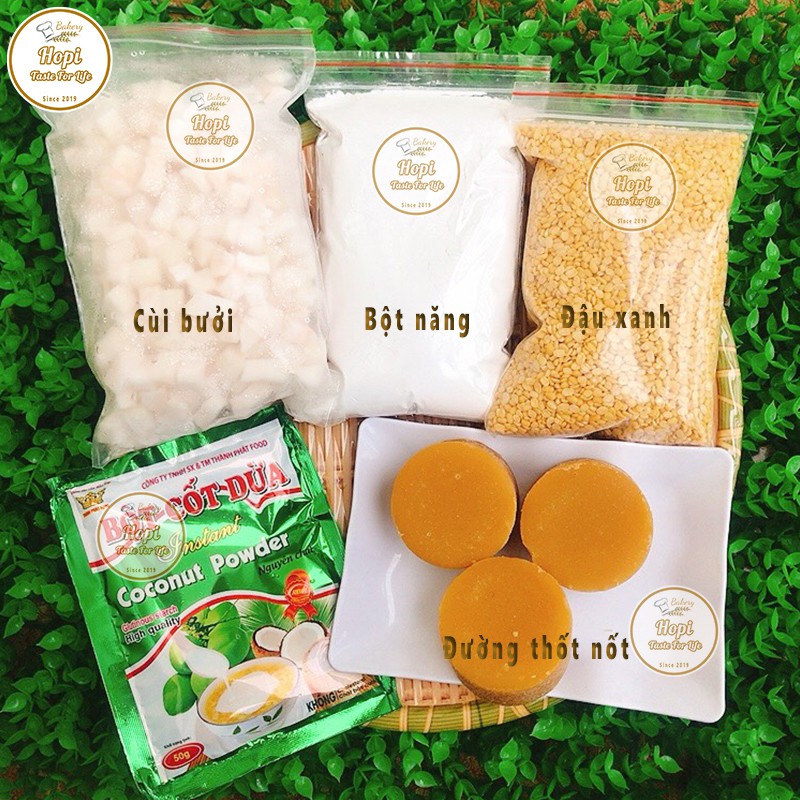 Set Chè Bưởi An Giang Cao Cấp Kèm Công Thức Nấu Độc Quyền Kinh Doanh - Tặng Bột Quấy Chè Chuyên Dụng