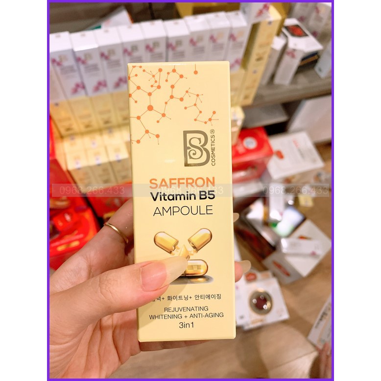 Serum B5 Saffron - Tinh Chất Nhụy Hoa Nghệ Tây 3 Trong 1 giúp: Tái Tạo Làn Da, Dưỡng Trắng + Chống Lão Hóa | BigBuy360 - bigbuy360.vn