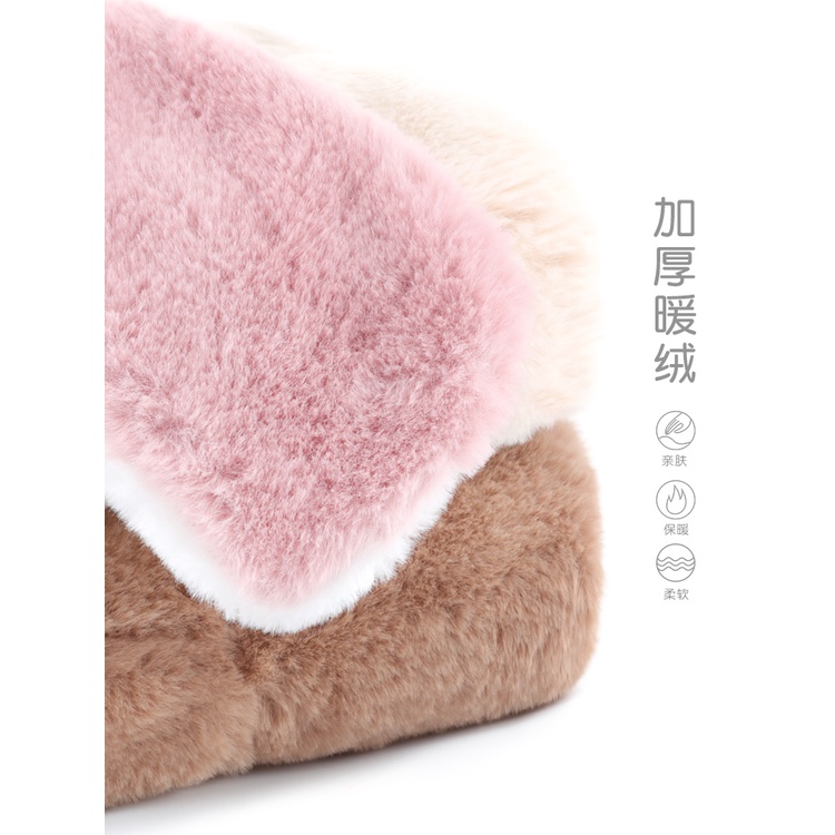 PVN39083 Mũ trẻ em mùa đông lót lông sừng hươu cute nón kèm khăn siêu ấm cho bé hàng Quảng Châu