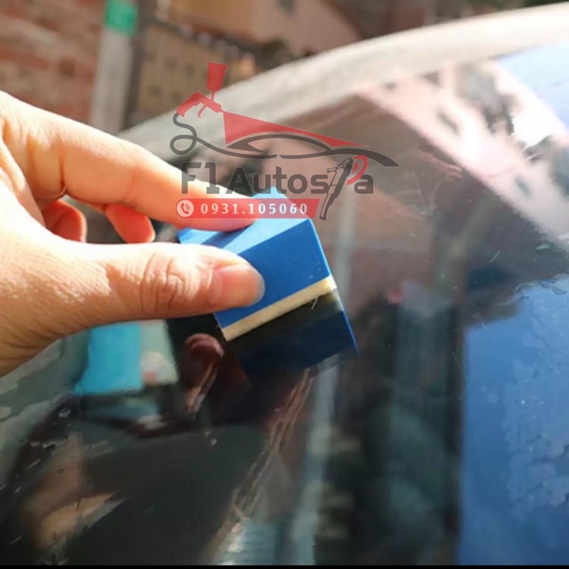 Mút tẩy ố, đánh bóng kính bằng tay