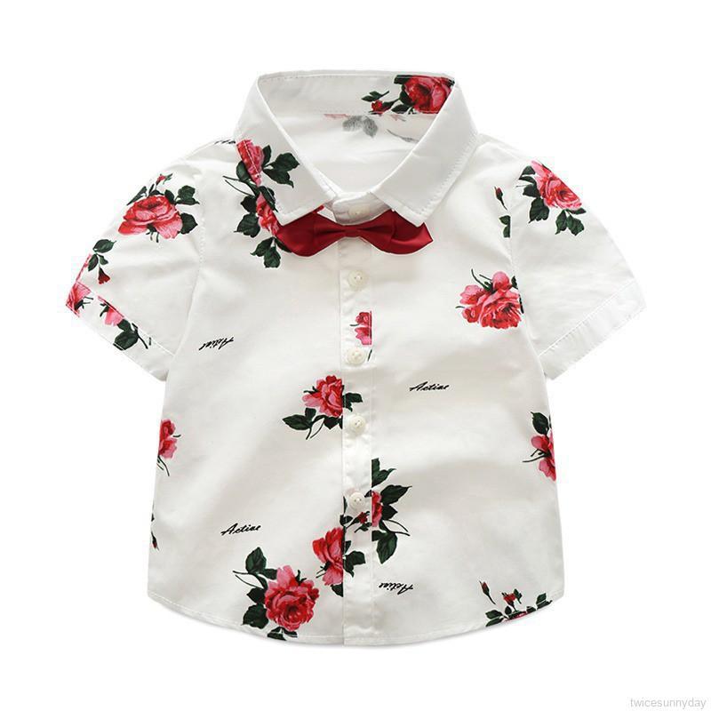 Set áo sơ mi & quần short cho bé trai