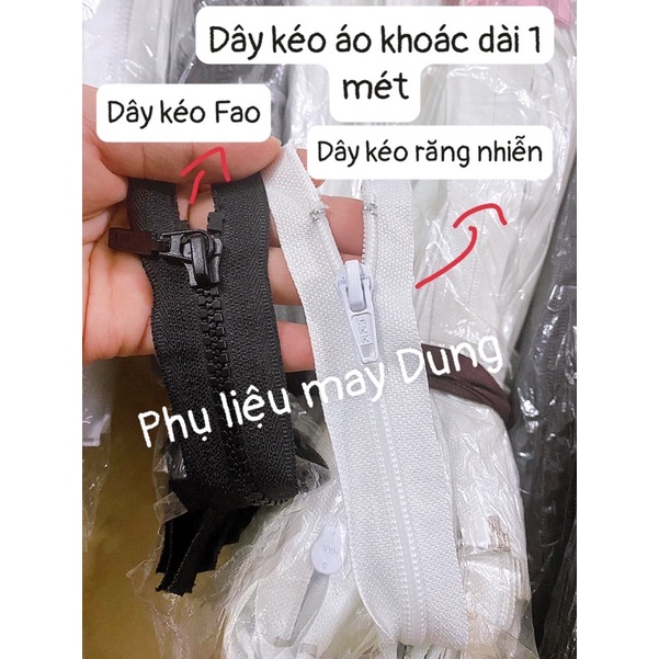 dây kéo áo chống nắng hkk dài 100cm(1mét) và 150cm( 1 mét 50cm)