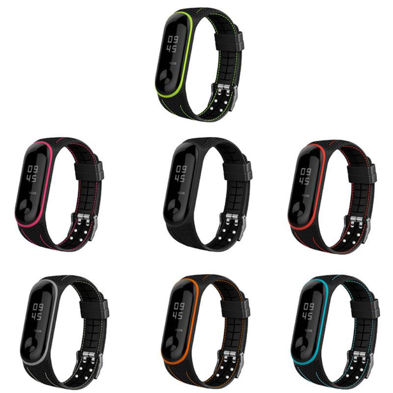 Dây đeo thay thế bằng silicon kiểu tổ ong cho Xiaomi Mi Band 3 4